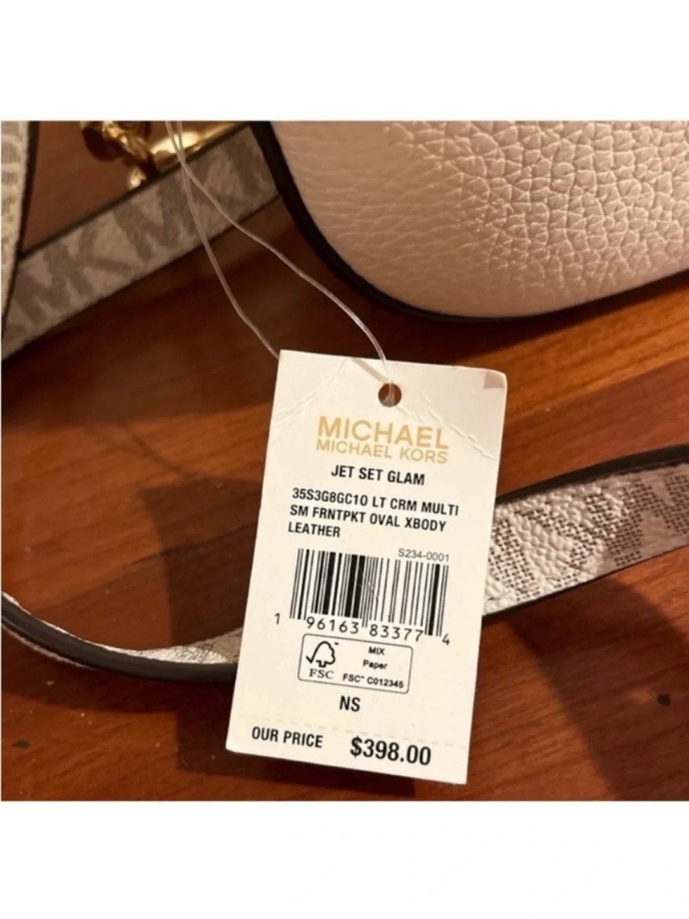 🆕- Michael Kors-Jet Set Glam Front Pocket Crossbody Leather Bag. 💖HOST PICK💖